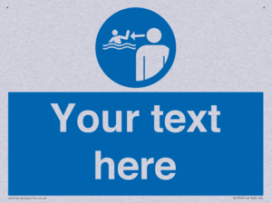 Custom mandatory keep children under supervision in the aquatic environment